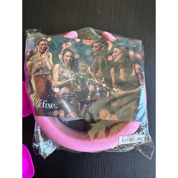 20 Mini Cowgirl Hats + Pink Headband | Bachelorette Bottle Toppers & Party Decor - Picture 5 of 6